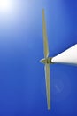 An image of windturbine generator in the blue sky background Royalty Free Stock Photo