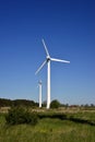 An image of windturbine generator in the blue sky background Royalty Free Stock Photo