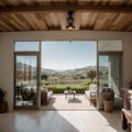 Wine Country ADU Living Room and Kitchen with a View