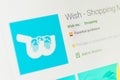 Wish App Icon. Selective focus.