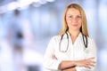 Image of woman doctor looking at camera Royalty Free Stock Photo