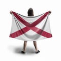 Women and Alabama flag