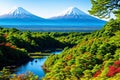 Wonderful Mount Fuji impressions in Japan made with Generative AI