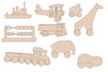 Image of wooden toys Royalty Free Stock Photo