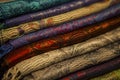 Image of wool and silk scarfs