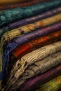 Image of wool and silk scarfs