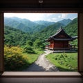 World heritage site Gokayama, Toyama, Japan made with Generative AI Royalty Free Stock Photo