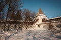 Yaroslavl Kremlin in snow in winter, Russia