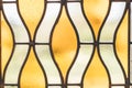 image of yellow-white stained glass window