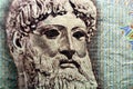 Image of Zeus from the Obverse side of 1000 one thousand Greek Drachmas Drachmai banknote currency