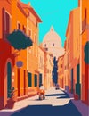 IMAGEN OF ROME CITY OF ROME, ILUSTRATION, VECTOR