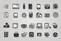 Web icon set. Website set icon vector. for computer, cell phone, tablet v4 Royalty Free Stock Photo