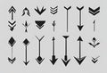 Vector illustration of arrow icons set, Collection different arrows sign, v8 Royalty Free Stock Photo