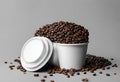 Coffee paper cup mockup, coffee paper mug mock up cover, close-up image, v6