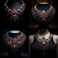 Images generated from AI, Necklace jewelry design images