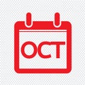Month Calendar Icon illustration sign design style Royalty Free Stock Photo