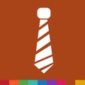 Necktie icon Illustration sign design