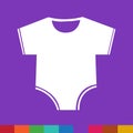 Baby clothing icon Illustration sign design