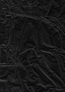 Black Crumpled Paper Texture Background Royalty Free Stock Photo