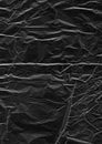 Black Crumpled Paper Texture Background Royalty Free Stock Photo