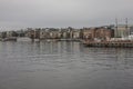 Buildigns of Aker Brigger, Oslo, Norway - cloudy evening. Royalty Free Stock Photo