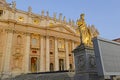 Images of Vatican City and Saint Peters Basilica, wholly situated within Rome Royalty Free Stock Photo