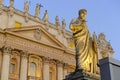 Images of Vatican City and Saint Peters Basilica, wholly situated within Rome Royalty Free Stock Photo