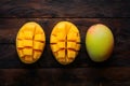 ImageStock Artistic capture of mangos arranged neatly on the kitchen table