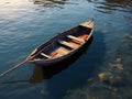 beautiful boat on the water of the sea