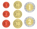 Imaginary collection of coins