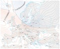 Imaginary meteorological vector weather map of europe