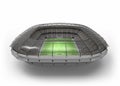 The Imaginary Soccer Stadium, 3d rendering Royalty Free Stock Photo