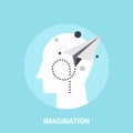 Imagination icon concept