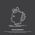 Imagination, imaginative, imagine, idea, process Icon. Line vector symbol for UI and UX, website or mobile application Royalty Free Stock Photo