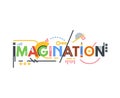 Imagination text banner Royalty Free Stock Photo