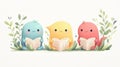 Imagination unleashed playful reading creatures in a whimsical digital landscape