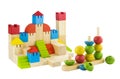 Imagination wooden blocks colorful toy isolated