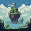 Imaginative Fantasy Landscapes: The Grandeur Of Pixel Art Design