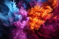 Imaginative fusion holi colors blend into abstract fantasia, holi festival image download