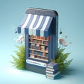 **LIBRARY ON THE GO**: Step into a whimsical world where literature meets technology.