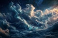 AI-Driven Cloud in Starry Night