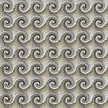 Imaginatory Monochromatic Decorative Abstract Fractals Round Water Waves With Curls 009
