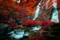Imagine colorful of klinimagine colorful of klong lan water fall Royalty Free Stock Photo