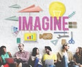 Imagine Creative Dream Expect Ideas Vision Concept Royalty Free Stock Photo