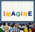 Imagine Creative Ideas Thinking Vision Dream Concept Royalty Free Stock Photo