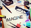 Imagine Imagination Vision Creative Dream Ideas Concept Royalty Free Stock Photo