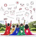 Imagine Kids Freedom Education Icon Concept Royalty Free Stock Photo