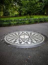 Imagine mosaic in Strawberry Fields in Central Park. Royalty Free Stock Photo