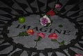 Imagine mosaic tribute to John Lennon in the Central Park