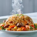 AI generated Yummy Fried Rice Royalty Free Stock Photo